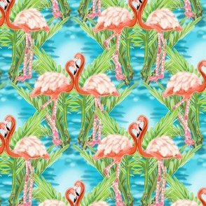 Retro Flamingos