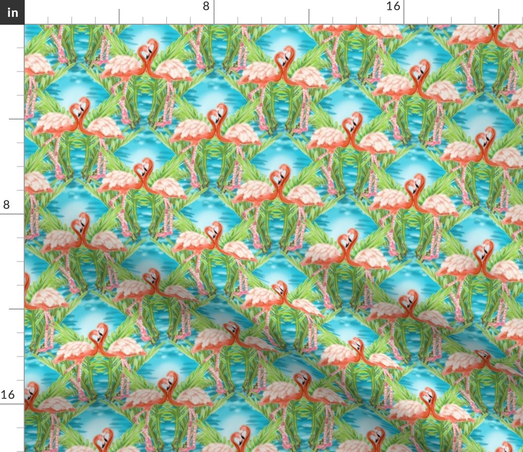 Retro Flamingos