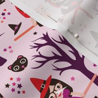 Magic poison and witch halloween pattern
