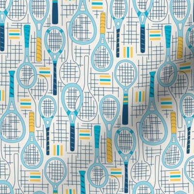 Designer Tennis Racquets Blue Set 2