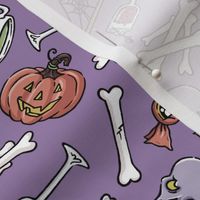 Halloween Jumble -faded purple