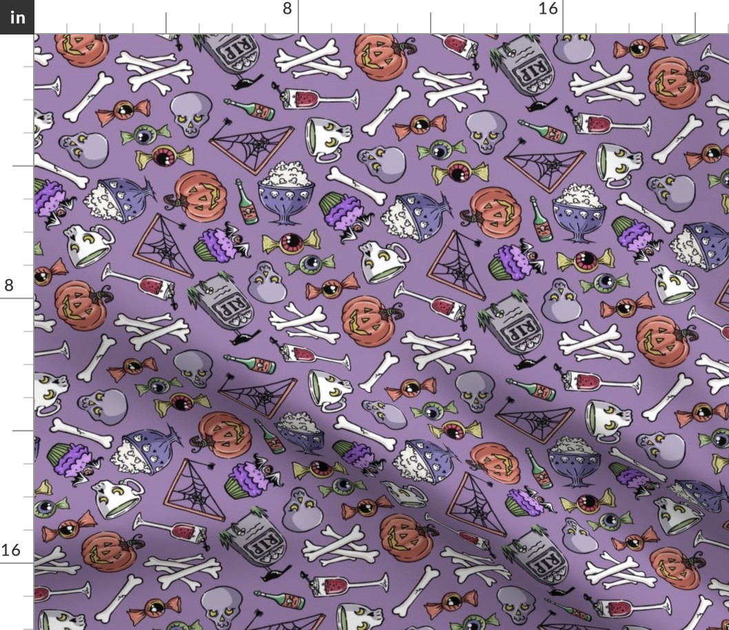 Halloween Jumble -faded purple