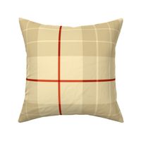 Colorado Plaid ~ Marsha ~ Trianon Cream, Coquille, Cedar and Rust