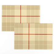 Colorado Plaid ~ Marsha ~ Trianon Cream, Coquille, Cedar and Rust