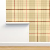 Colorado Plaid ~ Marsha ~ Trianon Cream, Coquille, Cedar and Rust