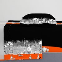 Promenade ~ Border Print ~ Blackmail and Marquise ~ Halloween