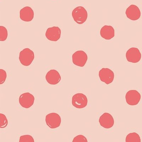 Pink & Dark Pink Scribble Dot - Medium