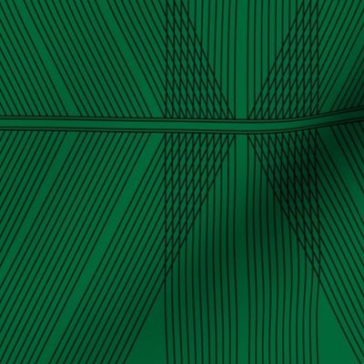 Art Deco Chevron - Emerald