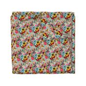 Vintage Floral pattern - flowers of spring and summer