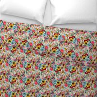 Vintage Floral pattern - flowers of spring and summer