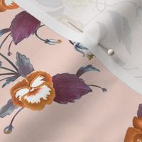 Pansy Peony Autumn Orange Peach // large