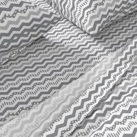 Charcoal Grey Chevron pattern with a funky twist