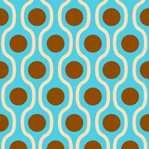 waves and dots blue-brown