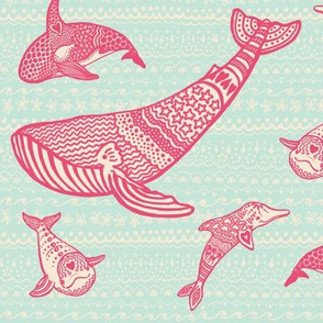 whale doodles