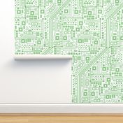 Robot Circuit Board (White and Green)