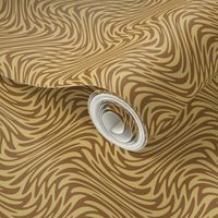 Art Nouveau feather swirl - caramel