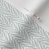 feather herringbone in white and grey