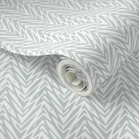 feather herringbone in white and grey