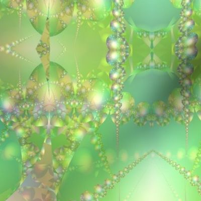 Spring Green Bubble Fractal 