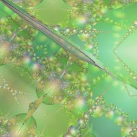 Spring Green Bubble Fractal 