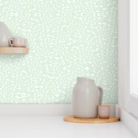 Art nouveau butterfly swirls - pale mint