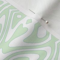 Art nouveau butterfly swirls - pale mint