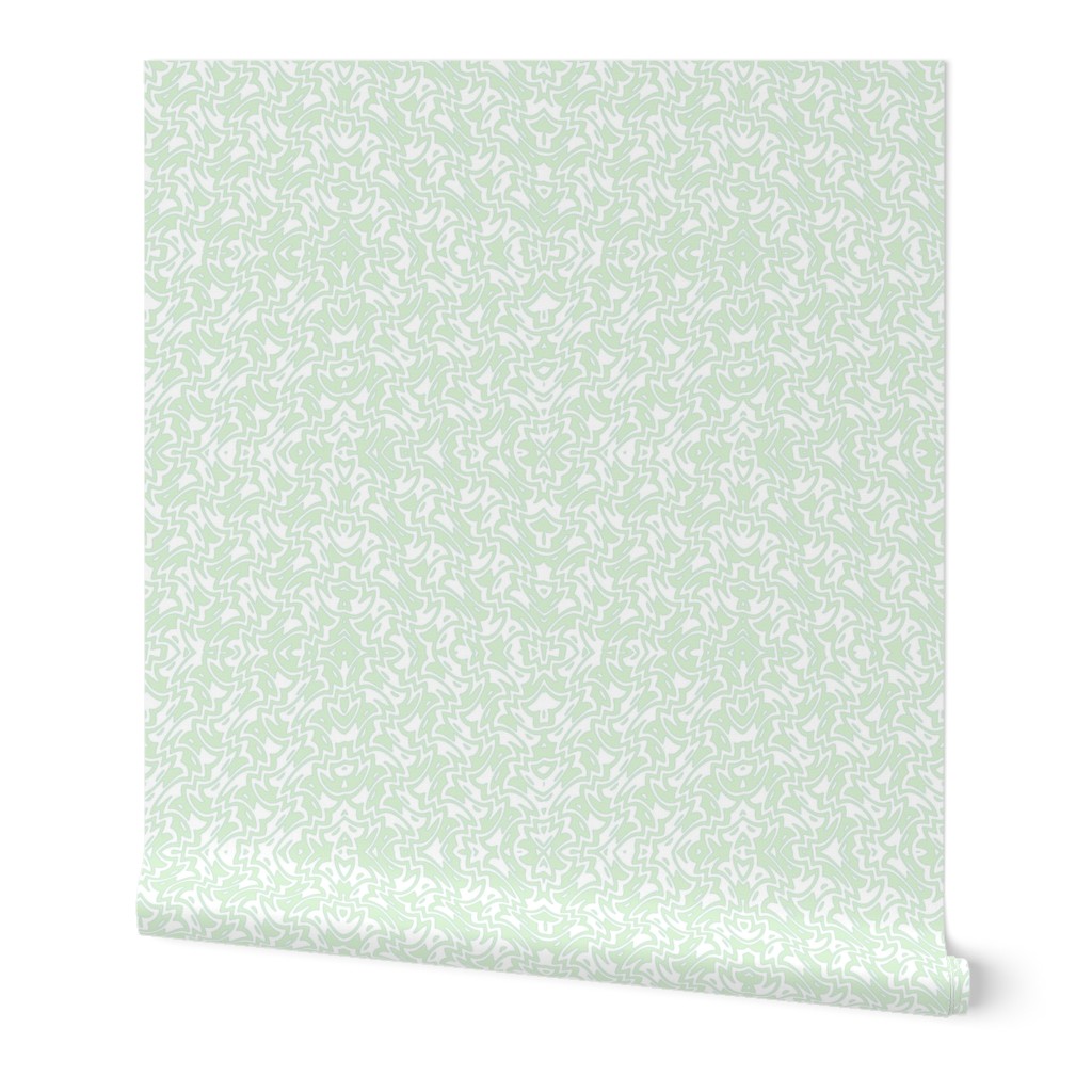 Art Deco Chevron in pale mint