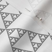 Sierpinski Triangle - black and white
