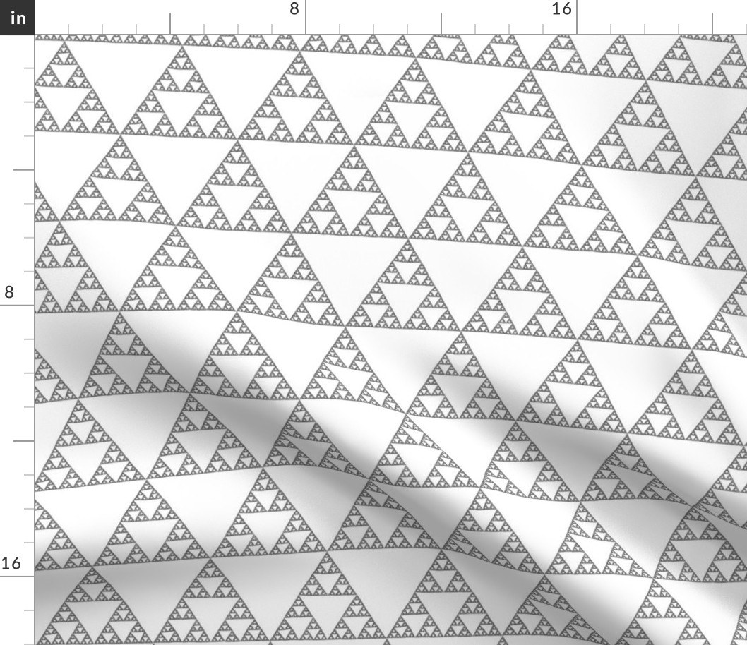 Sierpinski Triangle - black and white