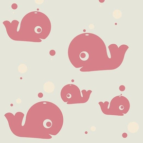 A Whale of a Pod (retro pink)