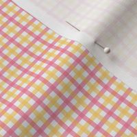 Picnic Gingham pink and yellow