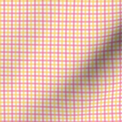 Picnic Gingham pink and yellow