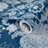 Parrot Damask ~ Two Tone ~ Lonely Angel and White