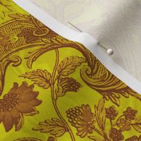 Parrot Damask ~ Two Tone ~ Dictator and Sepia ~ Moire