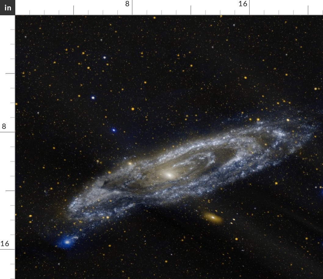 Andromeda galaxy fat quarter