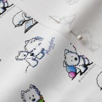 MUGGLES Westie Fabric