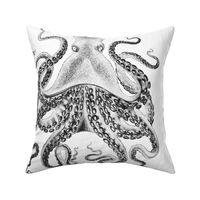 Octopus in Reverse on White