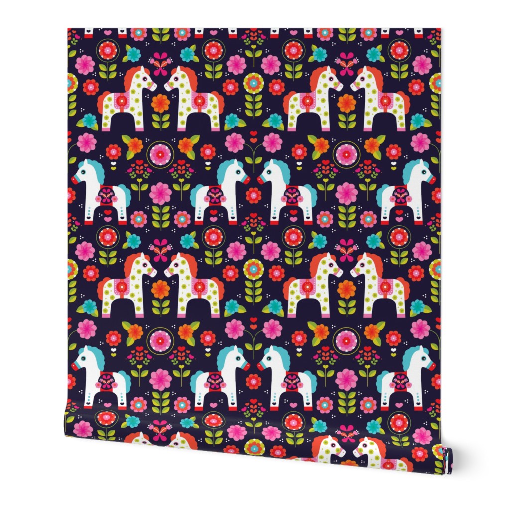 Matryoshka pony folklore horse print