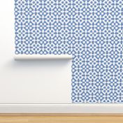 diamond checker in fifties blue and pale grey