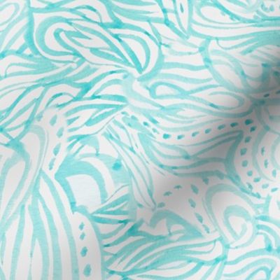 Wavy Paisley in Mint