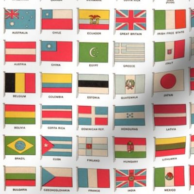 Vintage World Flags