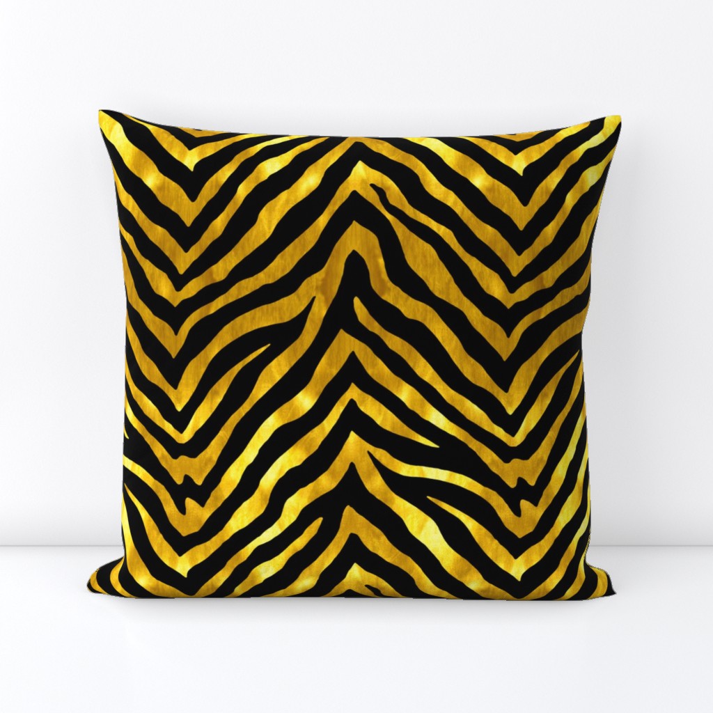 Black and Gold Zebra