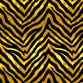 Black and Gold Zebra