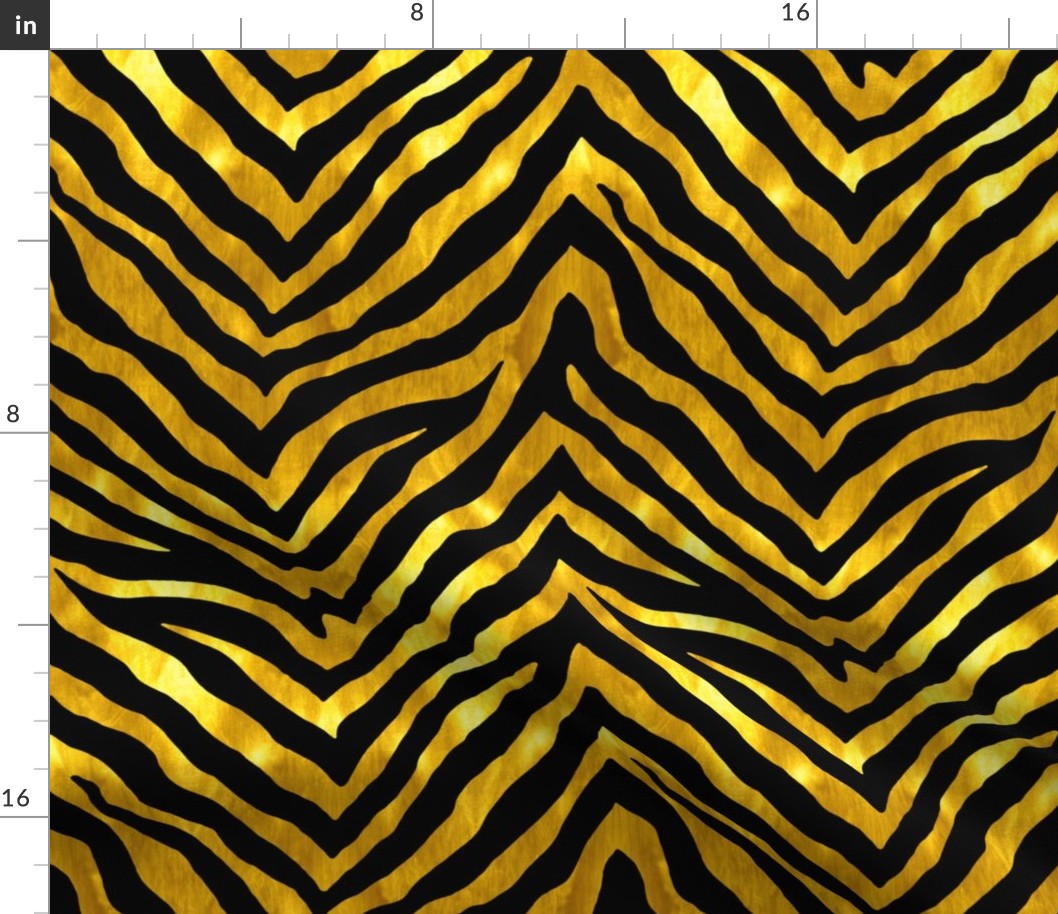 Black and Gold Zebra