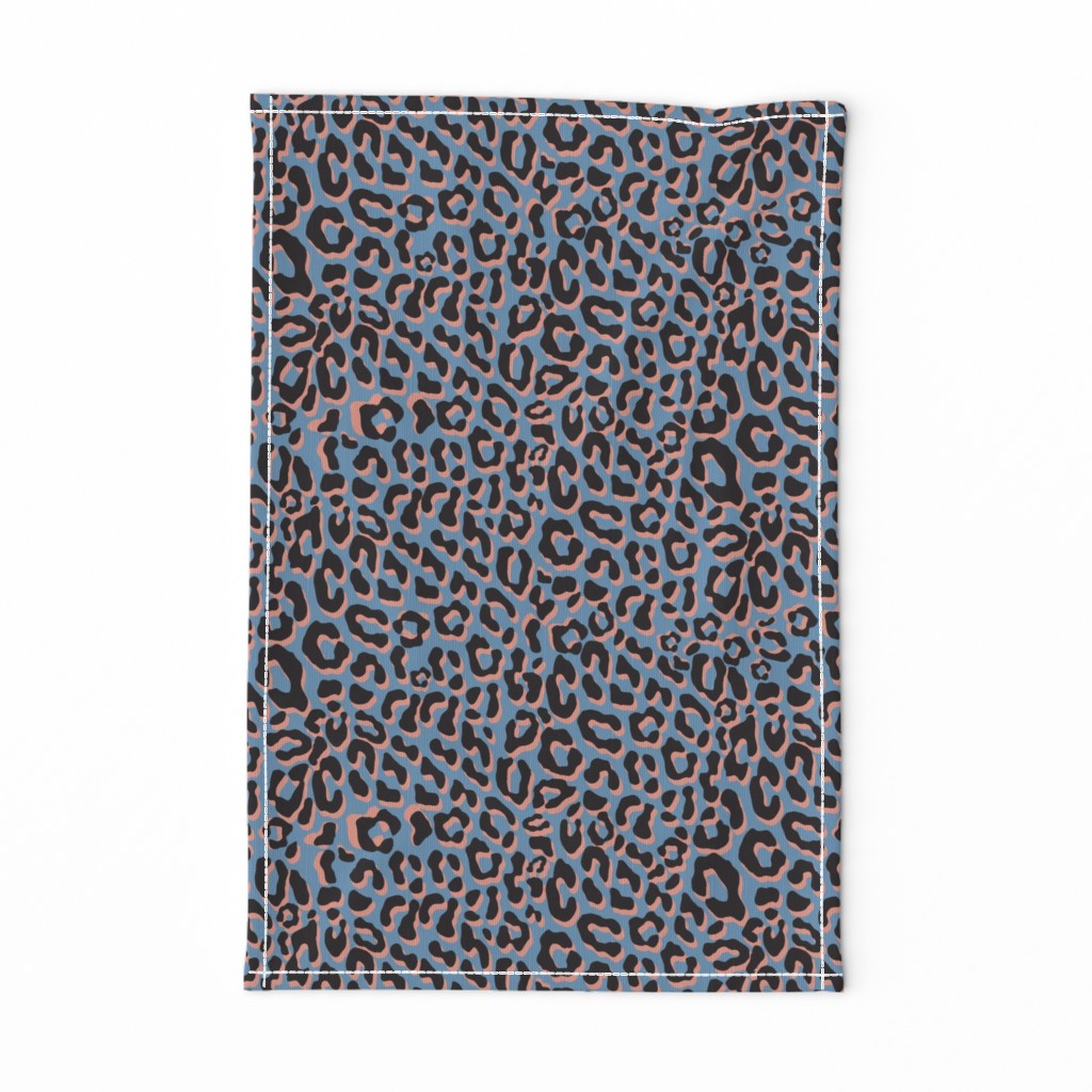 leopard pink and blue