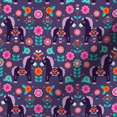 Matryoshka dala pony folklore horse print