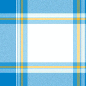 Blue Edged  Lily Big Plaid