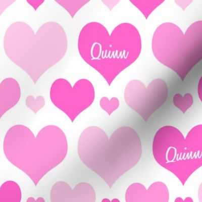 Personalised Heart Design - Pinks