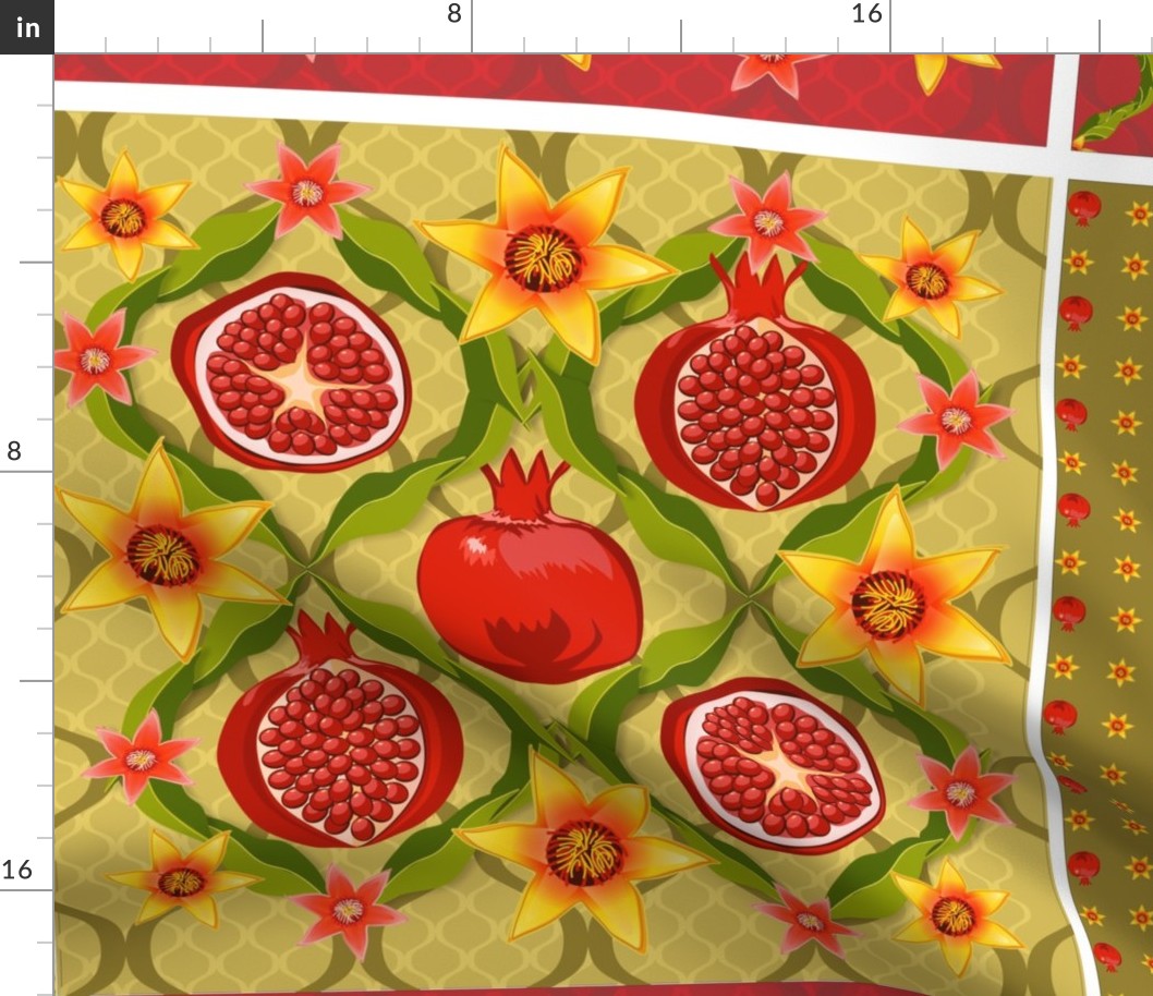 Pomegranate cushion set (2)