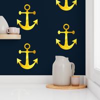 Anchors Aweigh in Gold Dust